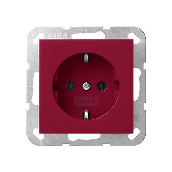Gira SCHUKO-Steckd. System 55 Rot 4455108